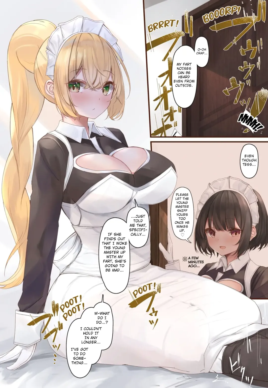[Tsuchiro] Onara Manga - Maid to Bocchama Fhentai - Page 44
