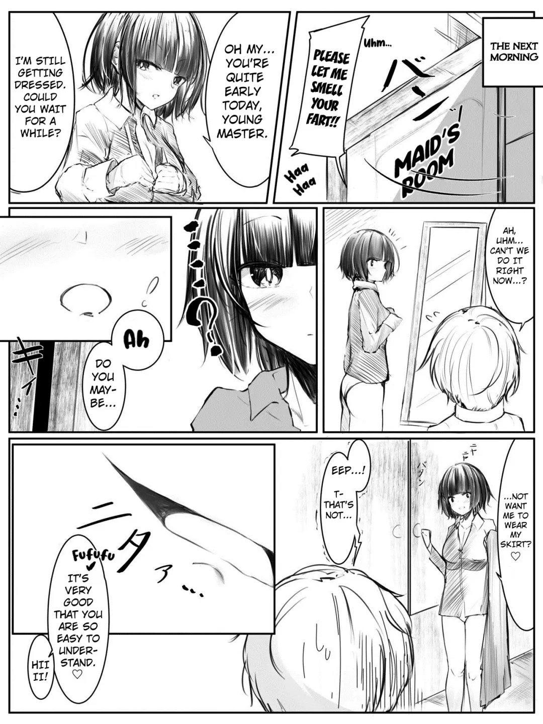 [Tsuchiro] Onara Manga - Maid to Bocchama Fhentai - Page 6