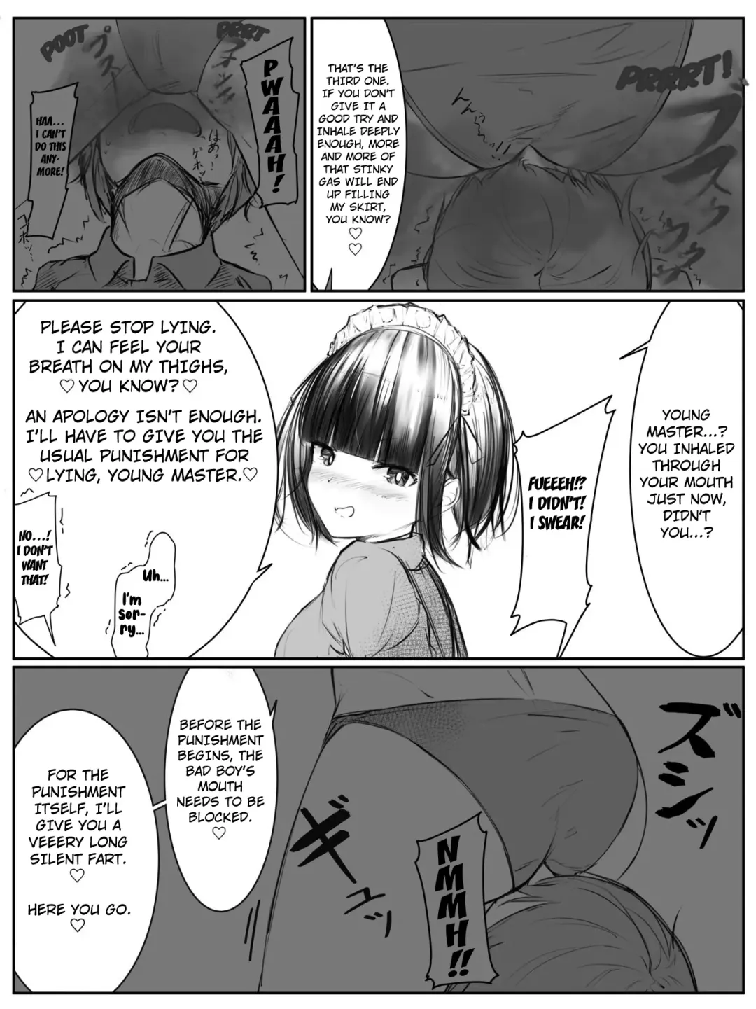 [Tsuchiro] Onara Manga - Maid to Bocchama Fhentai - Page 8