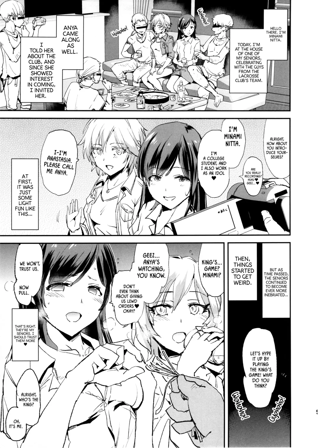 [Dokurosan] Nitta Minami no Saimin Dosukebe Ousama Game (decensored) Fhentai - Page 4