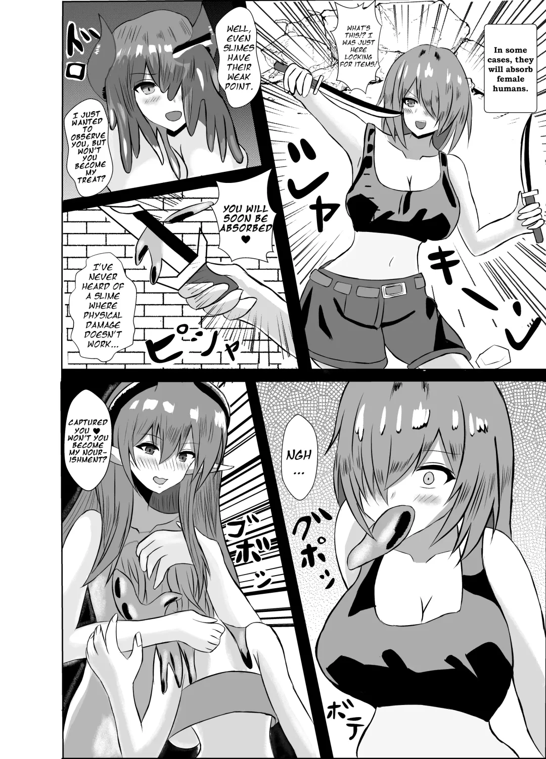 [Himeragi Yukineko] Succubus Gitai Slime ga Shota Yuusha o Gyaku Rape suru Hon | A Story About the Hero Who a Succubus Slime Mimic Raped. Fhentai - Page 4