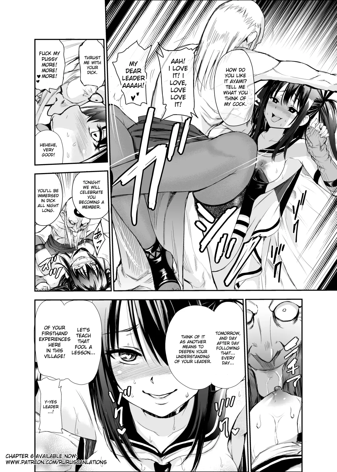 [Tricky] Tsuyagari Mura 5 ~Kareshi o Mamoru Tame Hikyou no Mura de Kyousei Gohoushi & NTR Sex~ Fhentai - Page 43