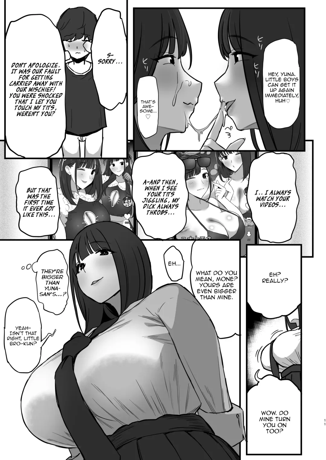 [Purumetal] Onee-chan no Tomodachi no JK Tiktoker ni Takusan Paizuri sareru Hon | The Book where a Kid gets Titfucked a lot by Onee-chan's JK *iktoker Friends. Fhentai - Page 12