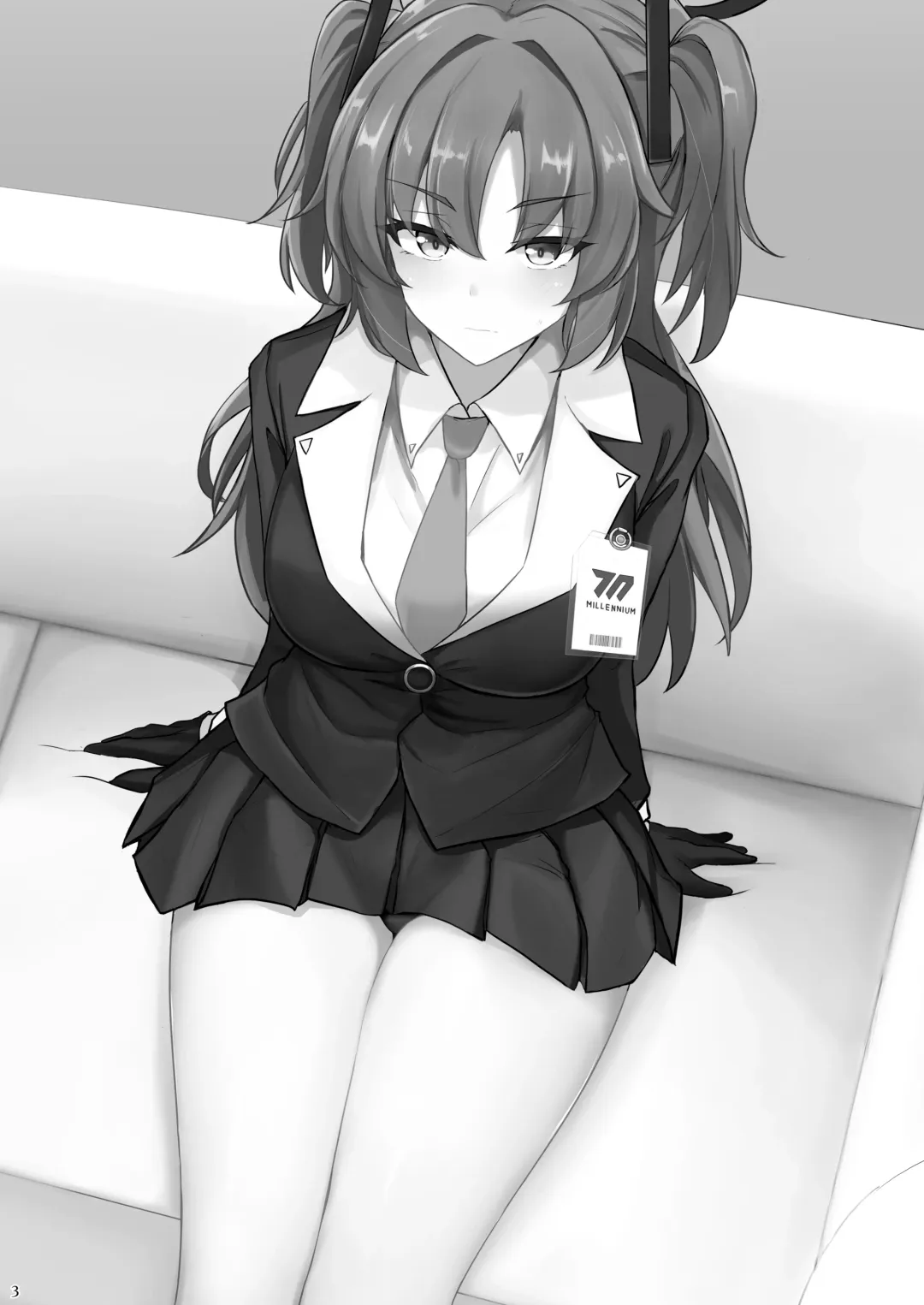 [Poshi] Hayase Yuuka no Futomomo de Nukitai Fhentai - Page 2