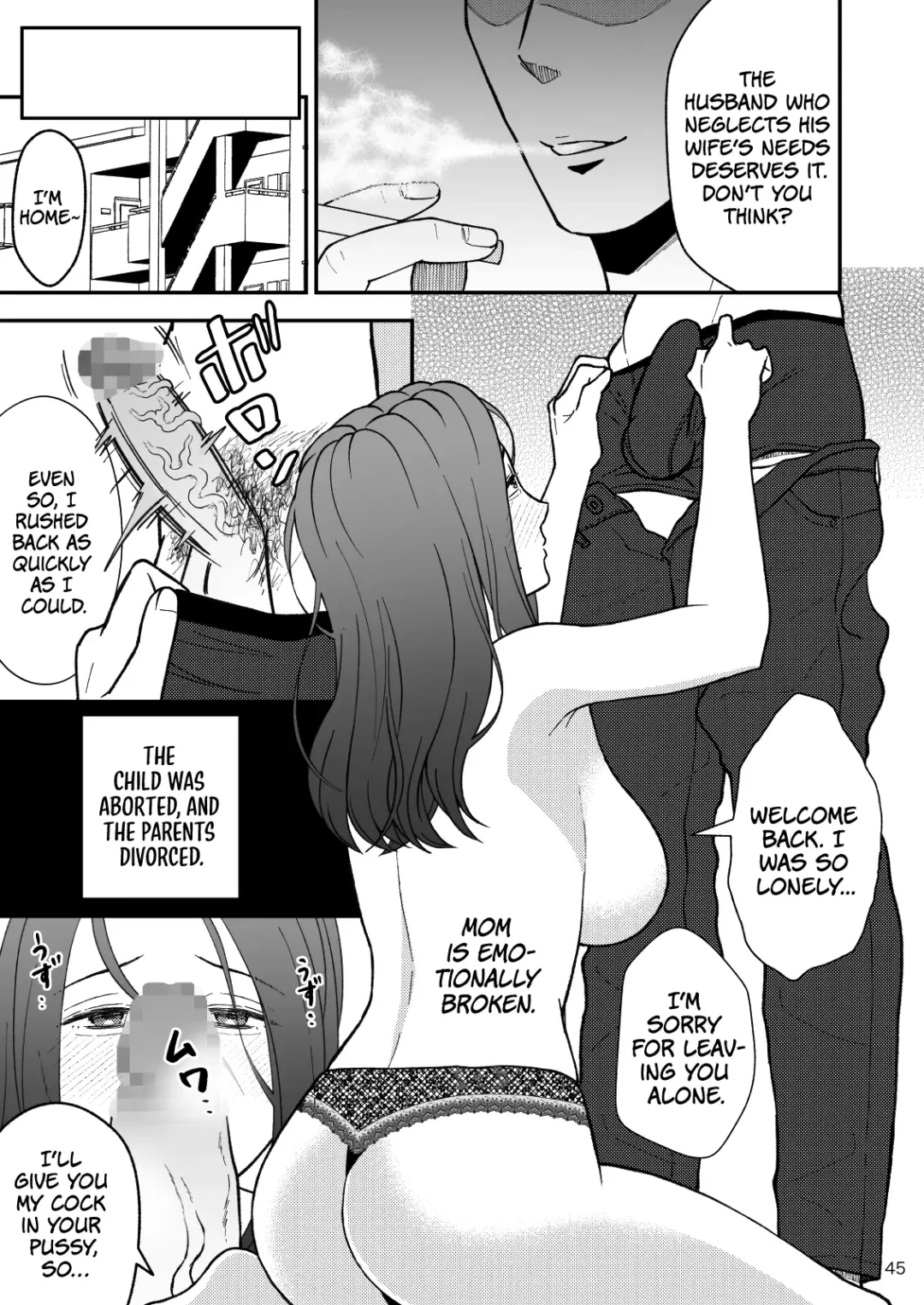 Sabishii Haha no Nagusamekata ~ Watashi o Onaho ni Shite Kudasai 2 | How to Comfort a Lonely Mother - Please Make Me Your Onahole 2 Fhentai - Page 46