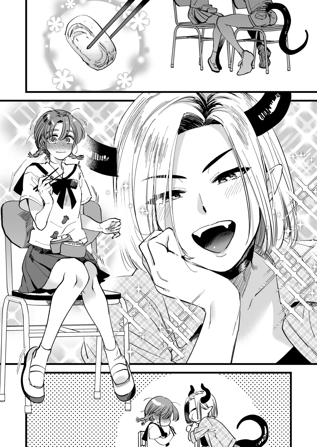[Yukataro] Mata Ohirugohan o Issho ni Tabete Hoshikute Akuma Chloe o Yobidashita Fumi-chan wa Taika Ecchi o suru Fhentai - Page 6