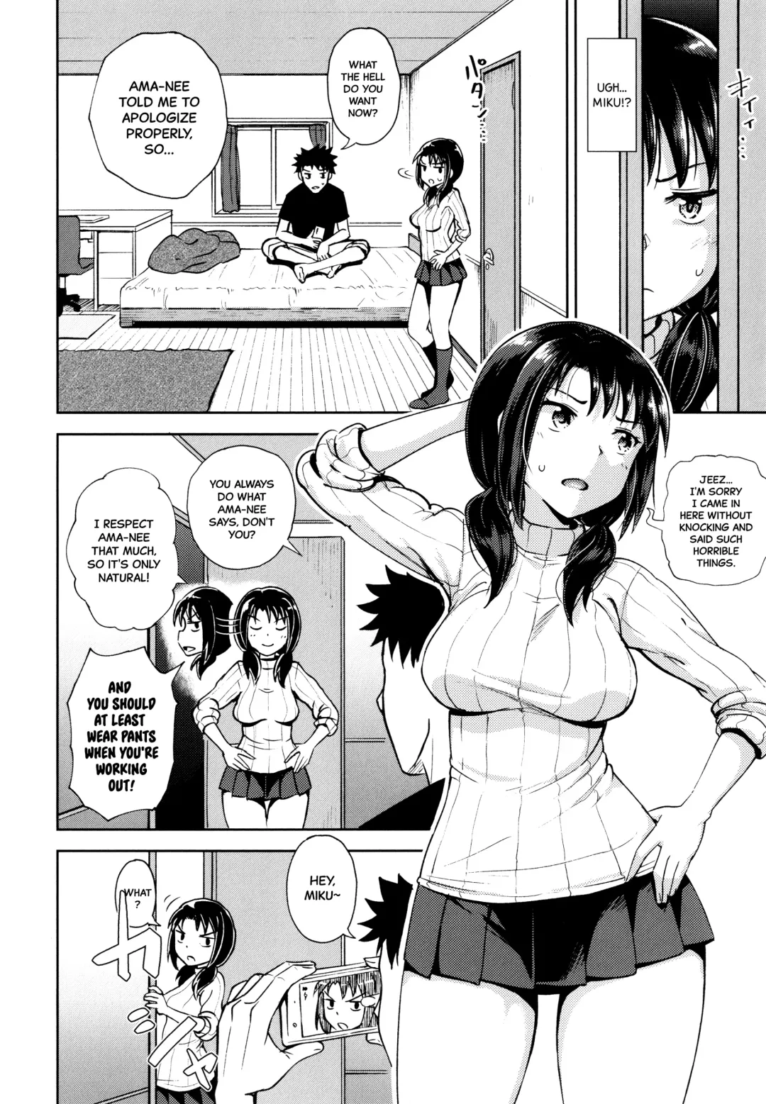 [Poncocchan] Yarashii Kibun ni Naru Appli Ane to Ore to Imouto to Fhentai - Page 9