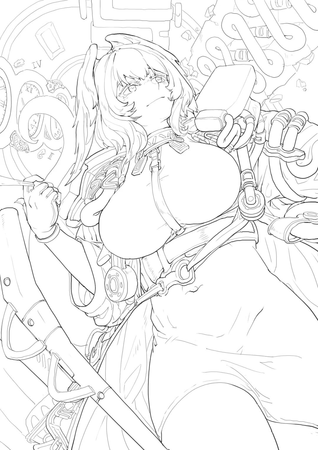 惜蛇鳞凤羽（明日方舟霍尔海雅同人H) Fhentai - Page 3