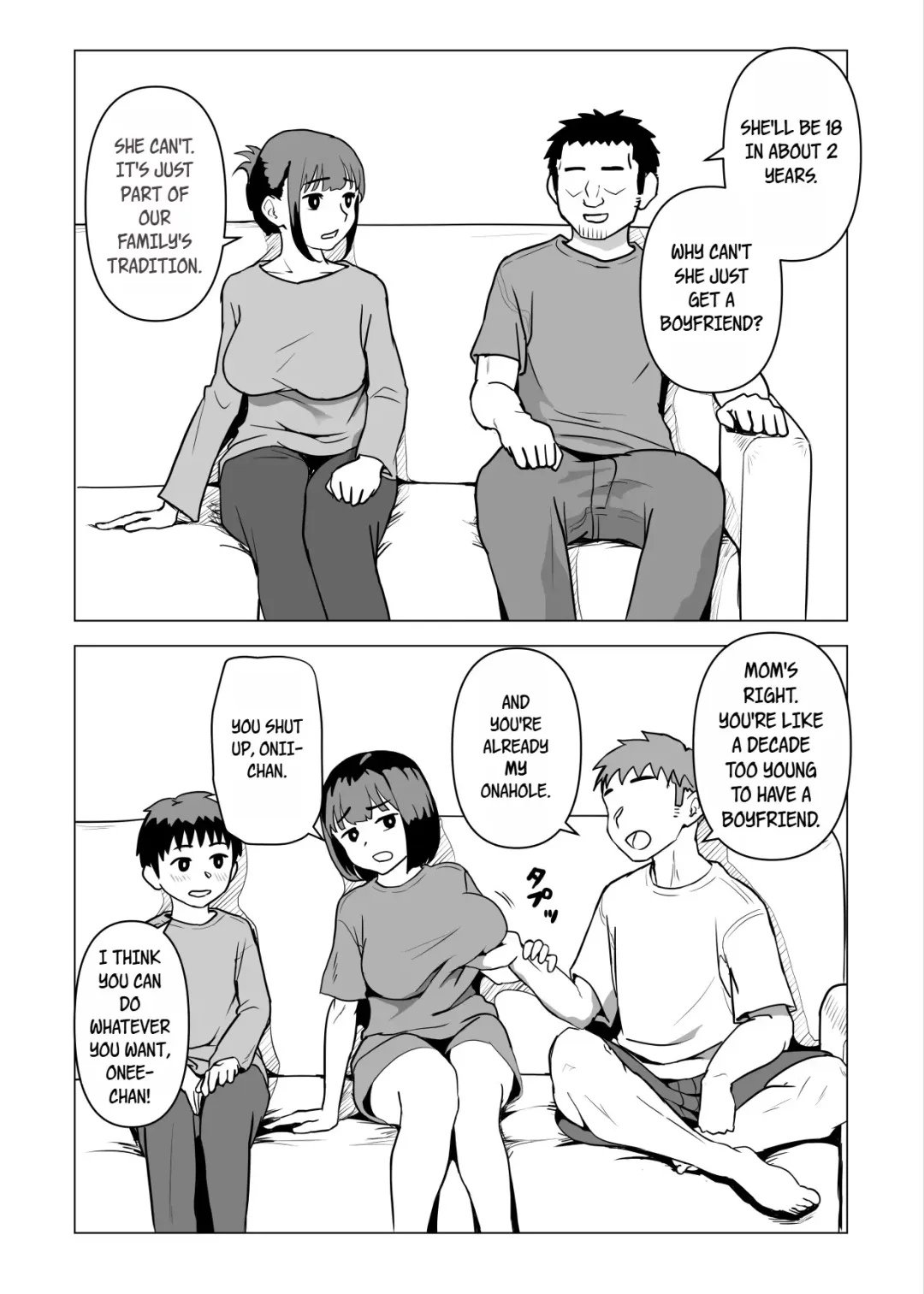 Uchi de wa Kazoku Sex wa Joushiki Rashii | In My House, Family Sex Is the Norm Fhentai - Page 45