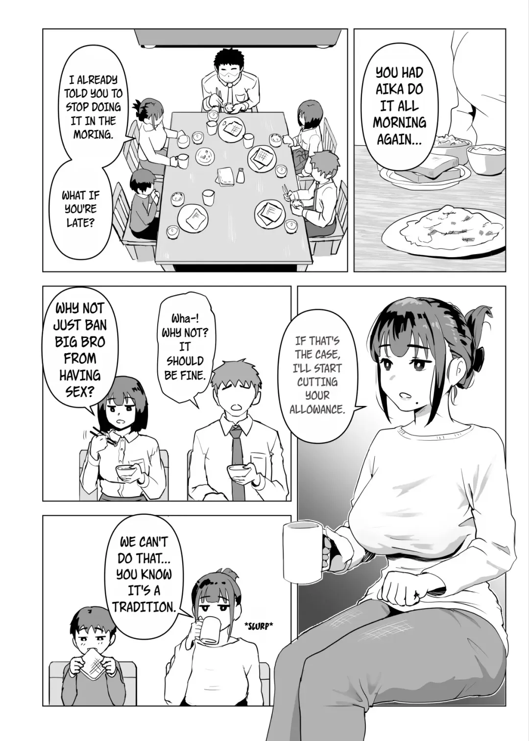 Uchi de wa Kazoku Sex wa Joushiki Rashii | In My House, Family Sex Is the Norm Fhentai - Page 7