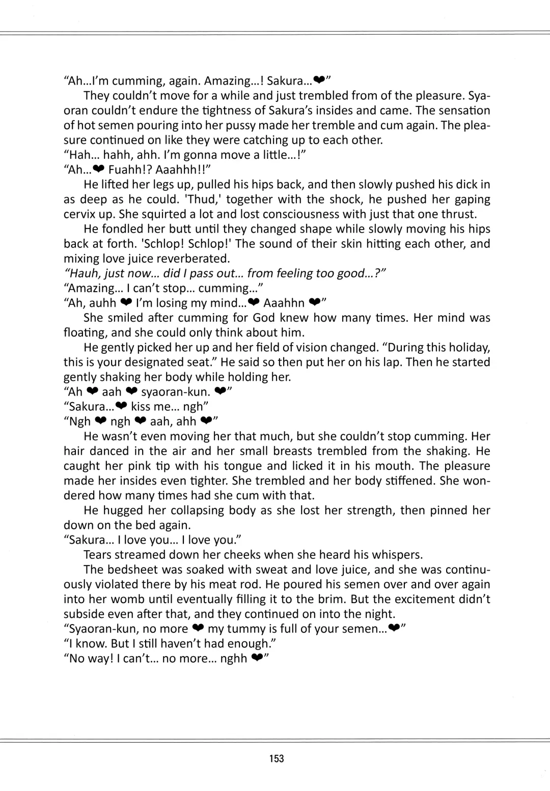 [Kaede Sago] Suki na Hito to wa OO Shitai Fhentai - Page 155