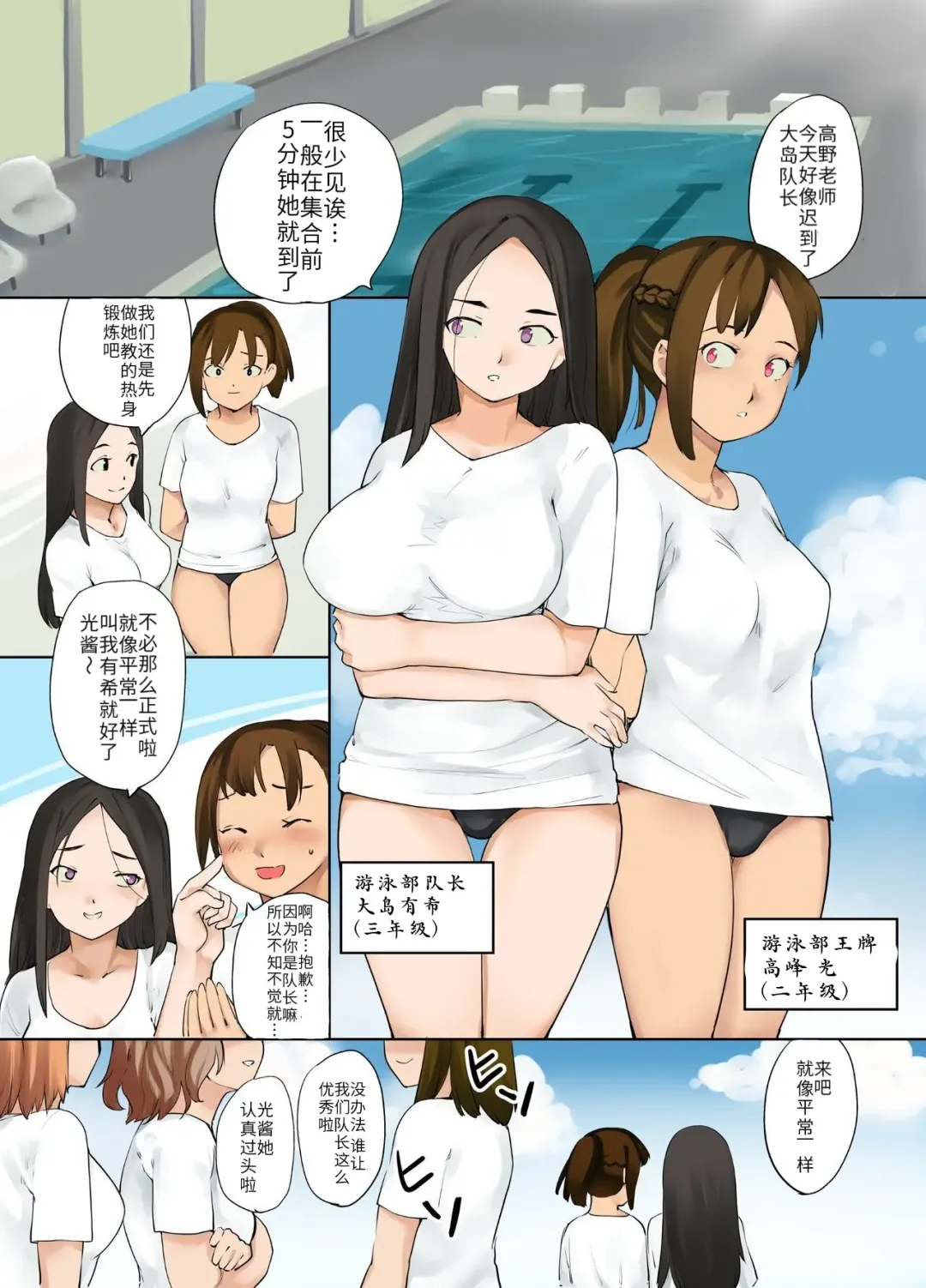 [Fujiwara Shunichi] Hyoui Suieibu｜游泳部附身 Fhentai - Page 13