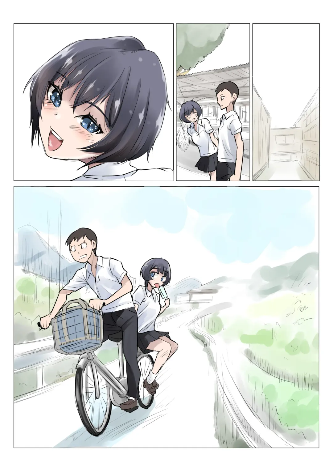 School Mizugi to Polo Shirt o Kita... Omoide no Senpai Fhentai - Page 37