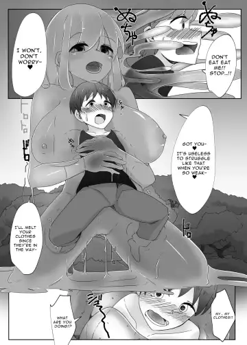 [Kazakami Sudare] Kowagari na Shota-kun ga Kozukuri shitai H na Slime ni Tamago no Naedoko Rape Sareru Hanashi | Scaredy-Cat Shota Gets Filled Up With A Slime Girl's Eggs ~Seedbed Violation~ Fhentai - Page 6