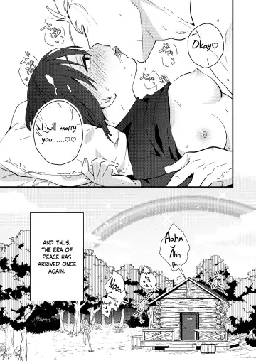 [Natsuo Tsunao] Sekai ga Heiwa ni Natta node Yuusha (Jitsu wa ♀) ni Kyuukon Shita Kekka | Marriage Proposal to the Hero (Actually ♀) When the World Is at Peace Fhentai - Page 36