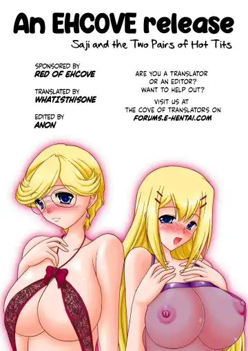 [Izumi Yayoi] Iinoyo Saji to Ecchi na Double Oppai | It's fine Saji and The Two Pairs of Hot Tits Fhentai - Page 30