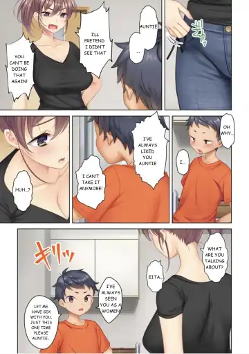 [Un Equals Shokutarou] I was reincarnated as the son of a beautiful mom so I pretended to be spoiled, played with her boobs and with an innocent smile tried to insert my stick in my childhood friend mom Fhentai - Page 34