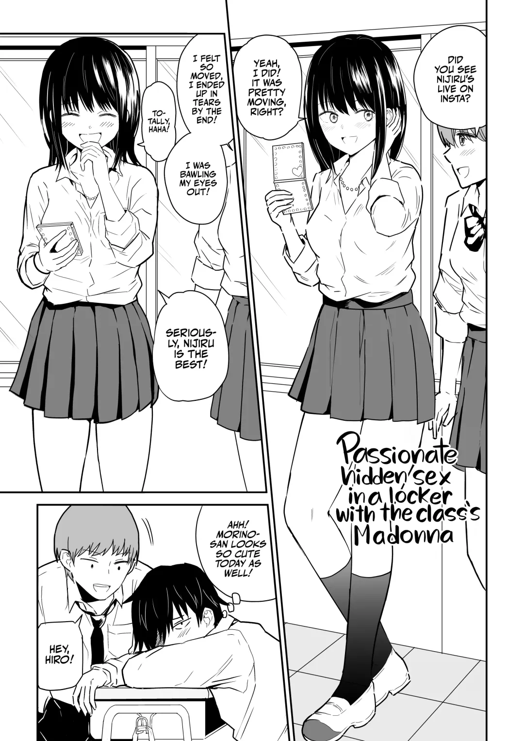 Mitsu na Locker de YouCha J〇 to Noukou Sesshoku | Passionate Hidden Sex in a locker with the class's Madonna Fhentai - Page 2