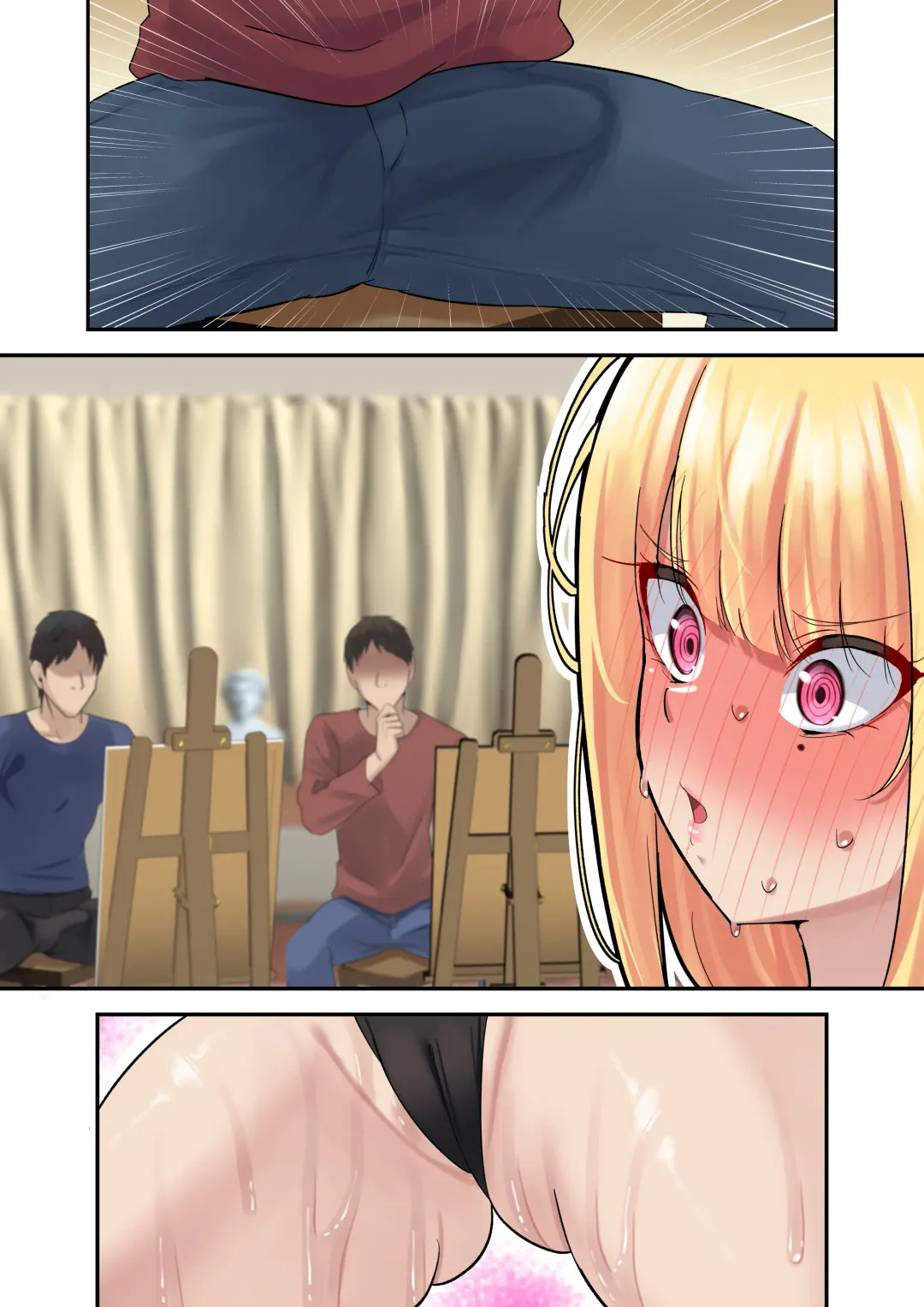 [Nanohana] Dessin Model no Beit-chuu ni Biyaku Nurareta Kinpatsu Kyonyuu Gal Fhentai - Page 51