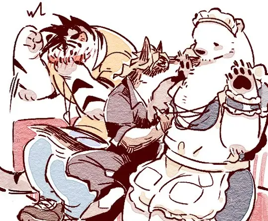 Wolf & Bear & Cafe // Fox & Tiger & Cup Noodles Fhentai - Page 107