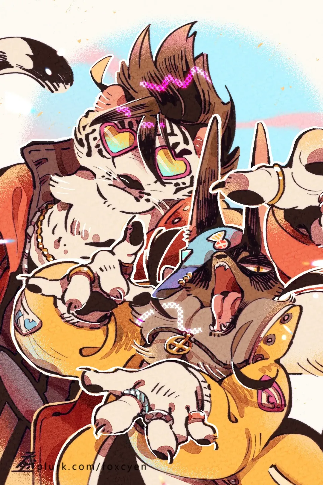 Wolf & Bear & Cafe // Fox & Tiger & Cup Noodles Fhentai - Page 75