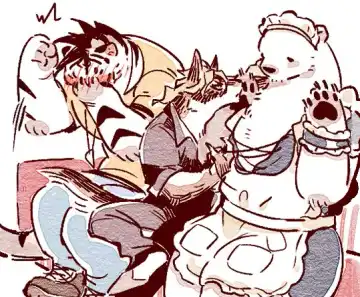 Wolf & Bear & Cafe // Fox & Tiger & Cup Noodles Fhentai - Page 107