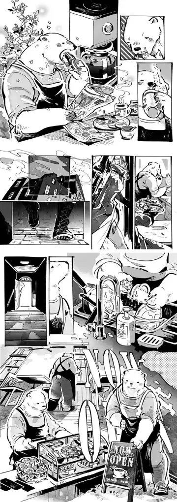 Wolf & Bear & Cafe // Fox & Tiger & Cup Noodles Fhentai - Page 12