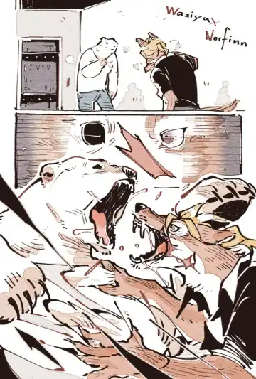 Wolf & Bear & Cafe // Fox & Tiger & Cup Noodles Fhentai - Page 34