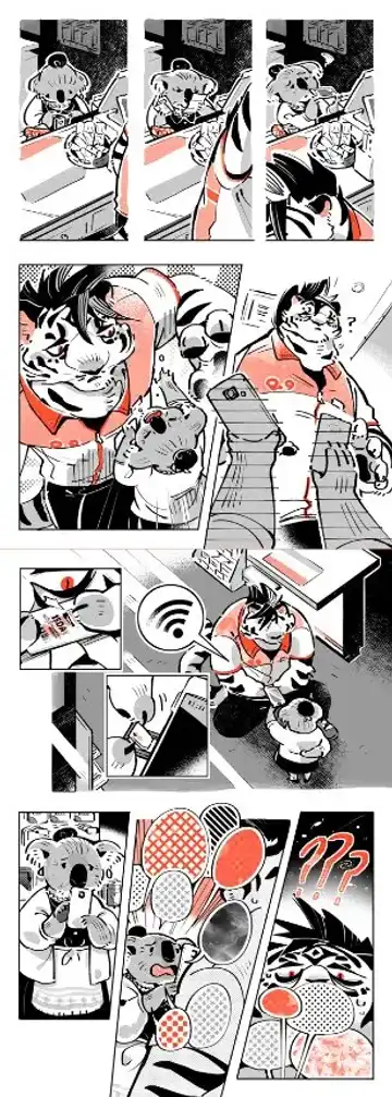 Wolf & Bear & Cafe // Fox & Tiger & Cup Noodles Fhentai - Page 53
