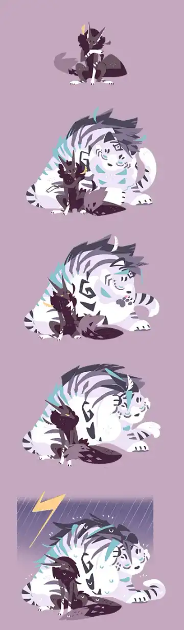 Wolf & Bear & Cafe // Fox & Tiger & Cup Noodles Fhentai - Page 94