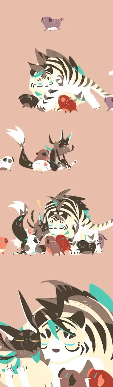 Wolf & Bear & Cafe // Fox & Tiger & Cup Noodles Fhentai - Page 96