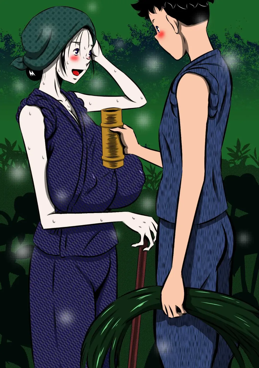 [Point Takashi] Oyako Futari no Touhikou! Mayoikonda Kakurezato de Asa kara Ban made Sex Zanmai! Fhentai - Page 65