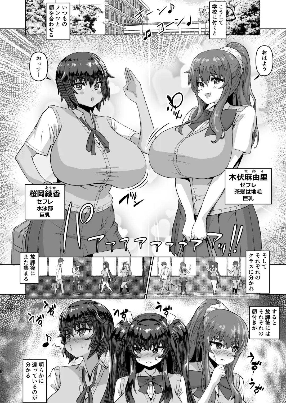 Dekachin ni Nattara Kyonyuu Osananajimi to Sono Kyonyuu Tomodachi-tachi ga Hatsujou shite Harem ni Natta!! 2+ Mother Fhentai - Page 8