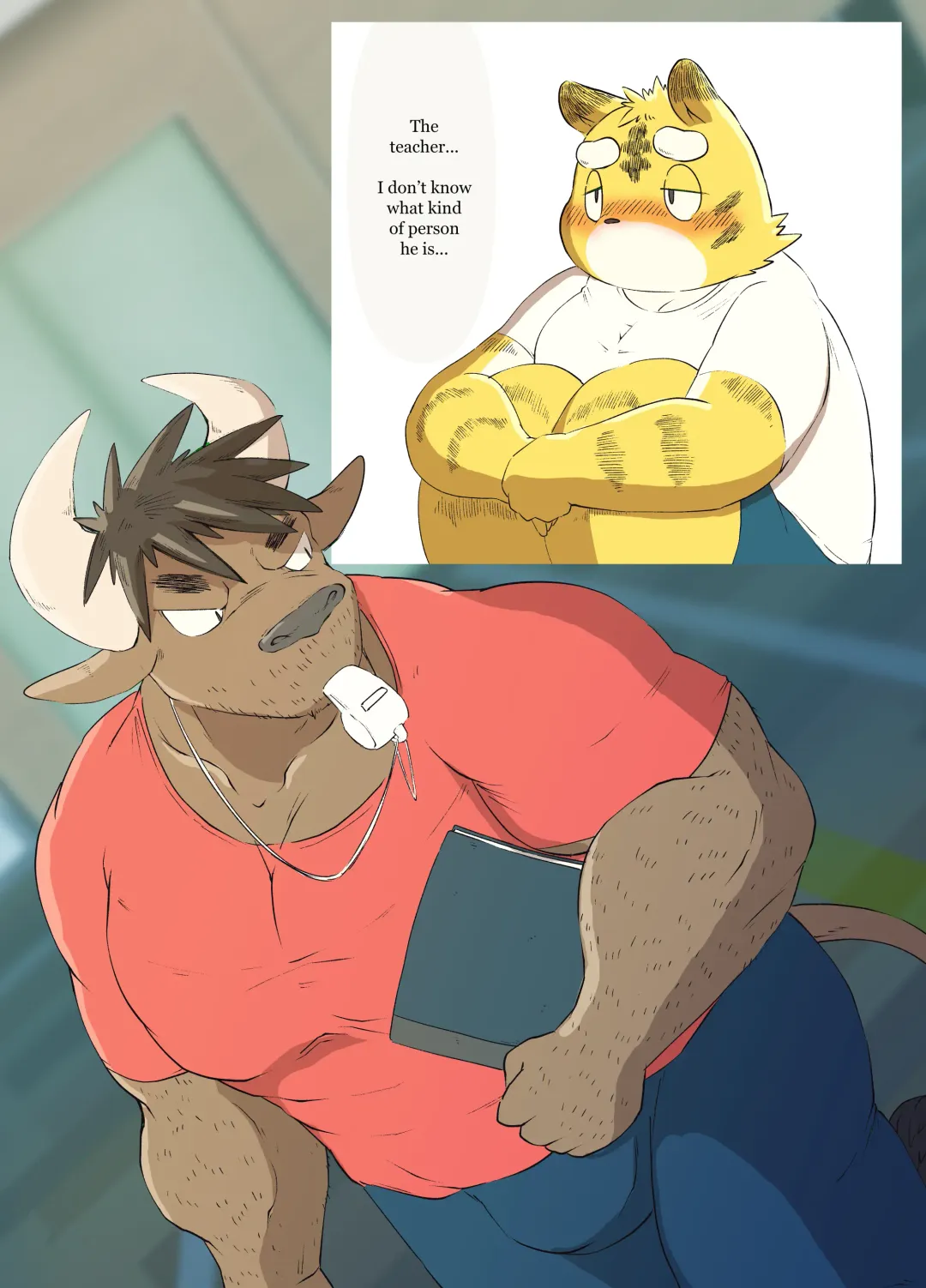 [Rusk] Muscular Bull Teacher & Chubby Tiger Student 1 Fhentai - Page 3