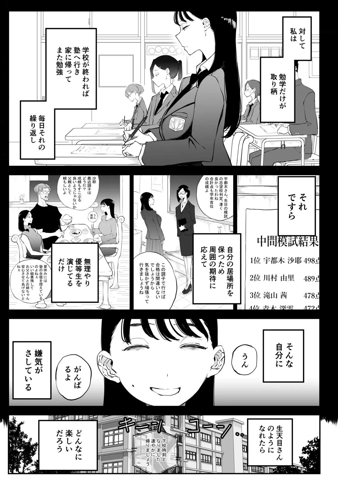 [Pandacorya] Yokkyuu Fuman Majime Joshi ga Class no Yariman Gal to Dosukebe H Shichau Hanashi. Fhentai - Page 8