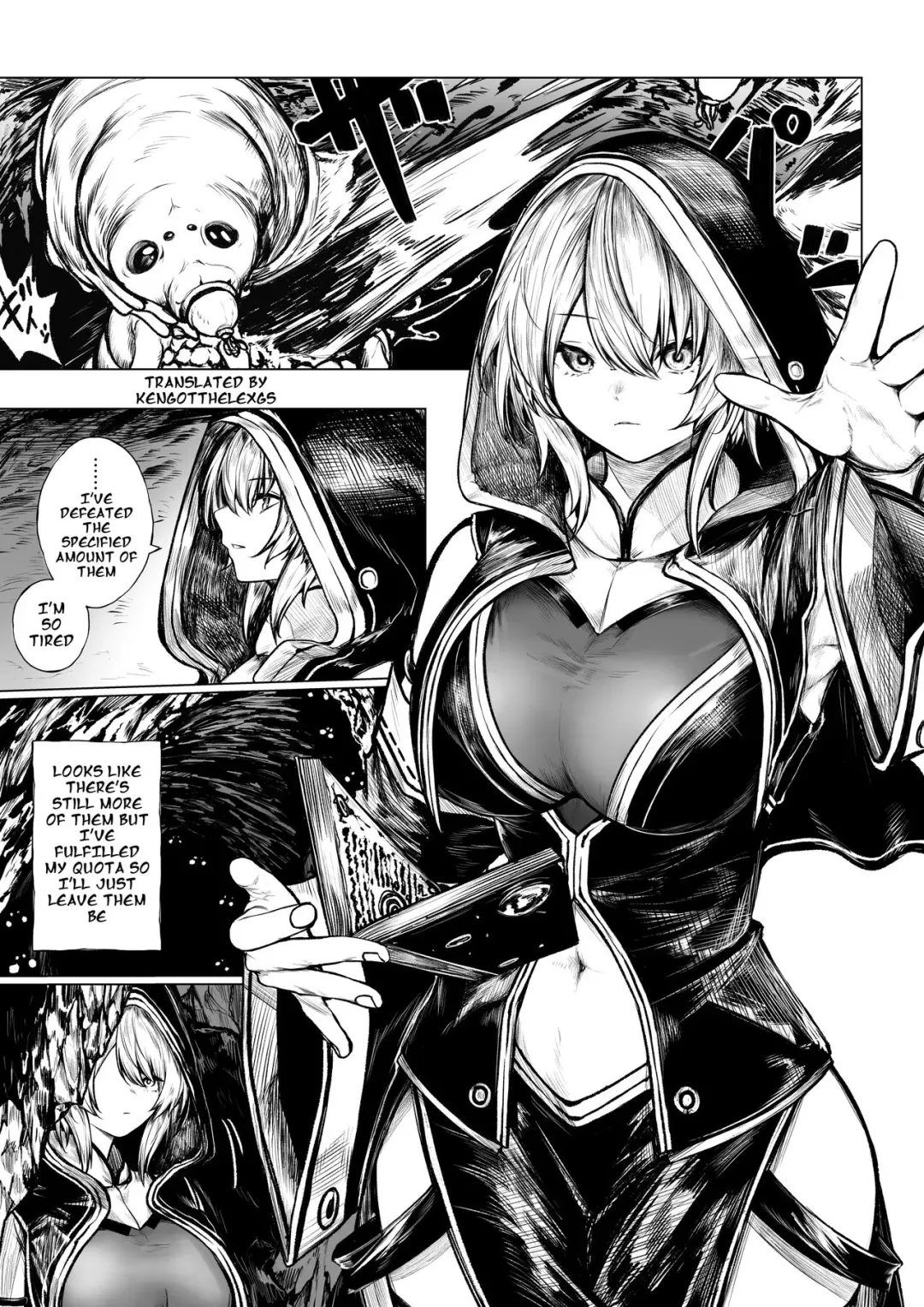 [Jury] Madoushi-chan ga Mushi Monster ni Osowareru Hanashi | A Story about a Mage Who Gets Attacked by an Insect Monster [KenGotTheLexGs] English Fhentai - Page 1
