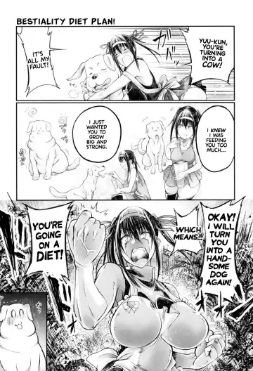 [Tenzen Miyabi] Juukan! Diet Daisakusen! | Bestiality Diet Plan! Fhentai - Page 3