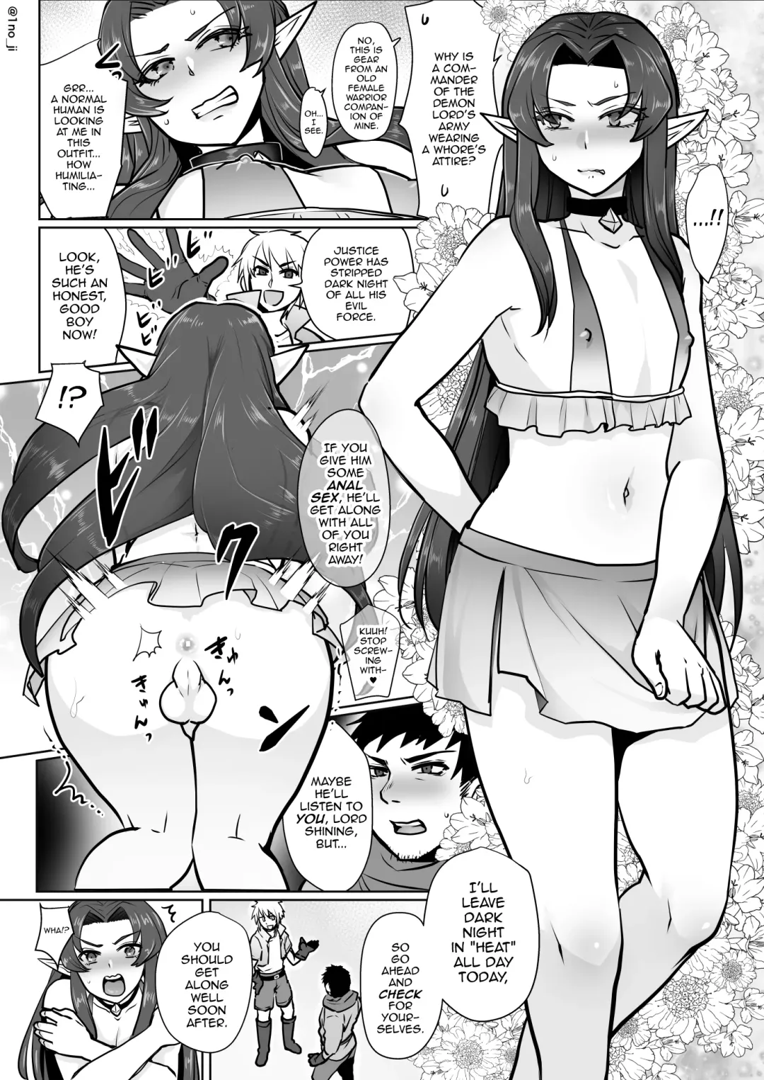 [Ichino Milk] Maou-gun no Moto Kanbu ga Yuusha ni Makete Mesu ni Sareru Hanashi 1 Fhentai - Page 17
