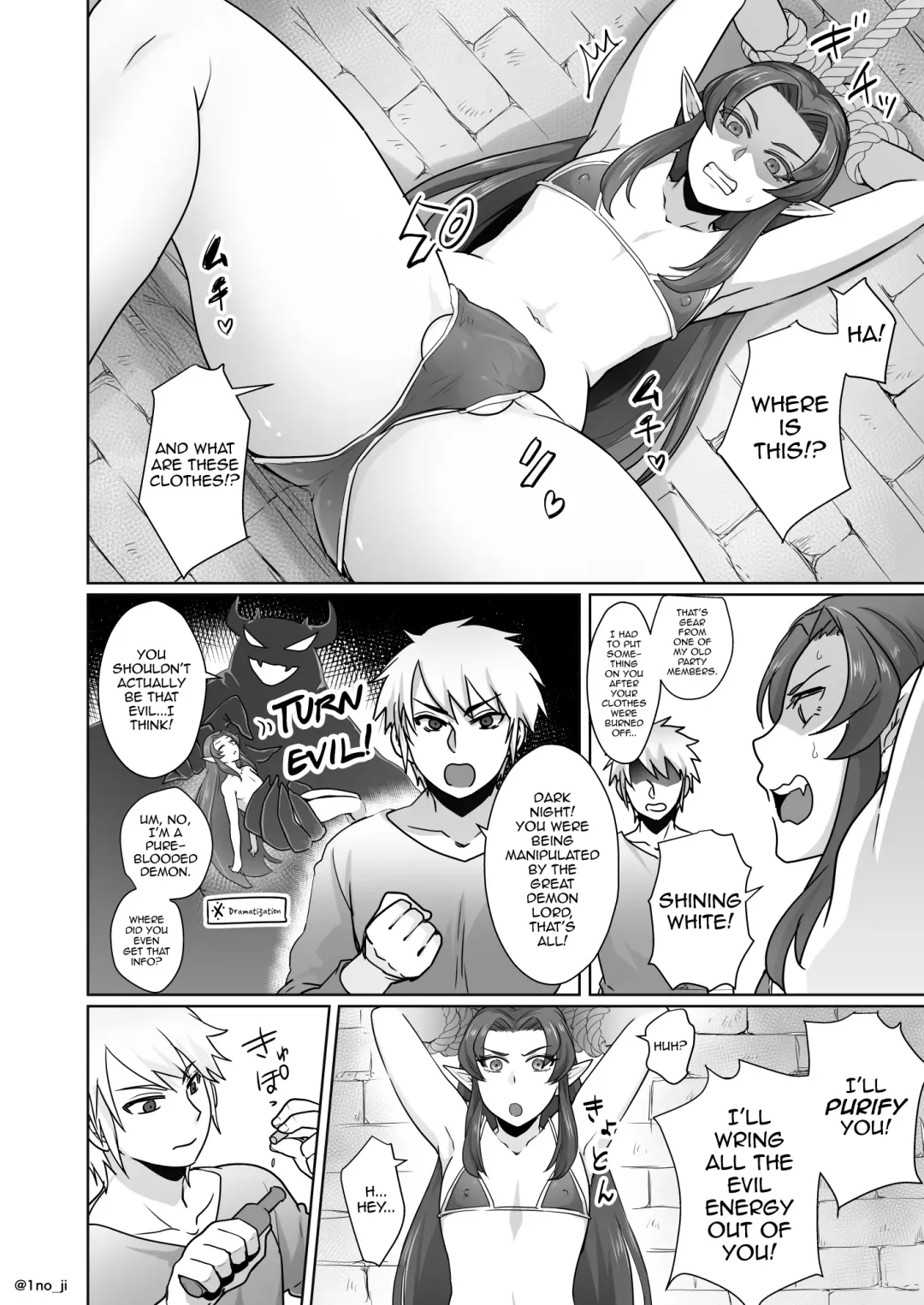 [Ichino Milk] Maou-gun no Moto Kanbu ga Yuusha ni Makete Mesu ni Sareru Hanashi 1 Fhentai - Page 3