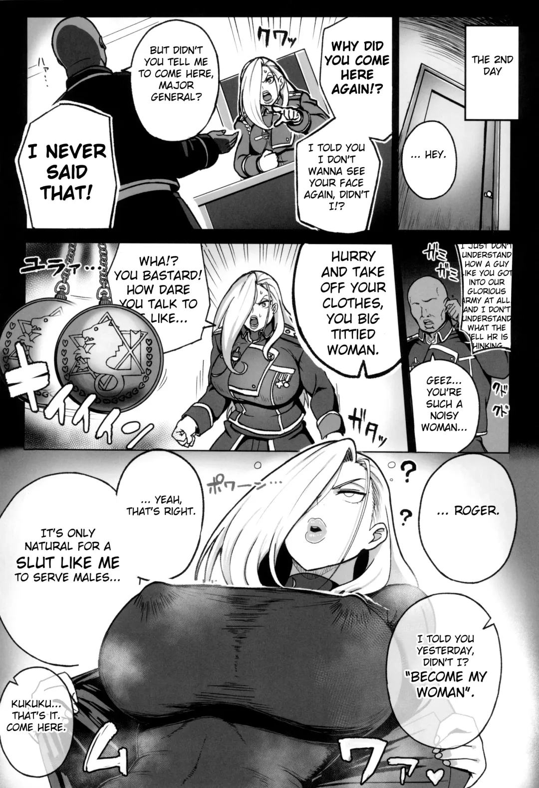 Jukujo Shougun VS Saimin no Renkinjutsushi - Armstrong VS Hypnotic Alchemist Fhentai - Page 9