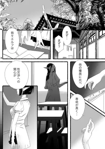 Elf-chan no Shusseiritsu Teika ni Okeru Kousatsu to sono Kaiketsusaku no Jissen Fhentai - Page 2