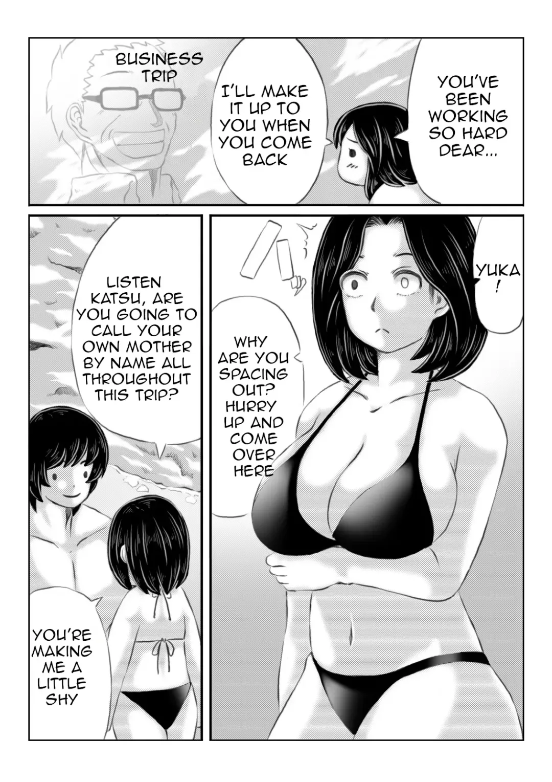 [Mankai Beesuke] Haha to Moto Futoukou Musuko no Natsuyasumi | Mother and Her Truant Son on Summer Holidays Fhentai - Page 3