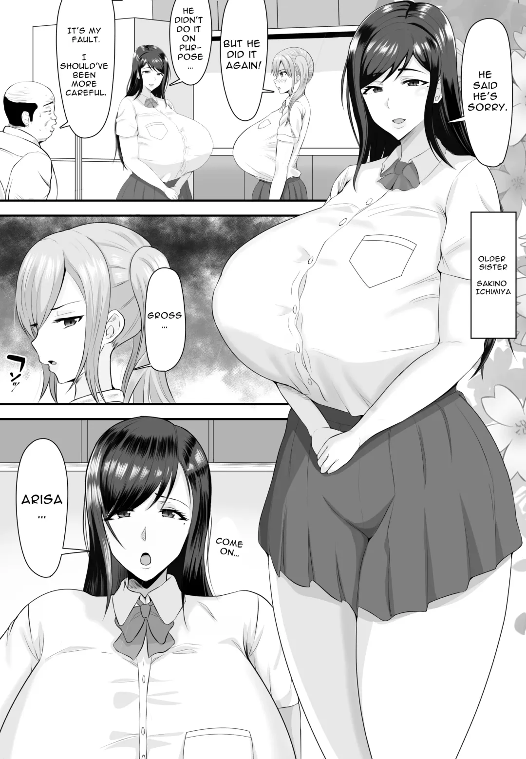 [Shiki] Kyonyuu JK o Tasuketakereba Musume no Hadaka Atete mite | Guess Which One's Your Naked Busty JK Daughter Or Else! Fhentai - Page 5