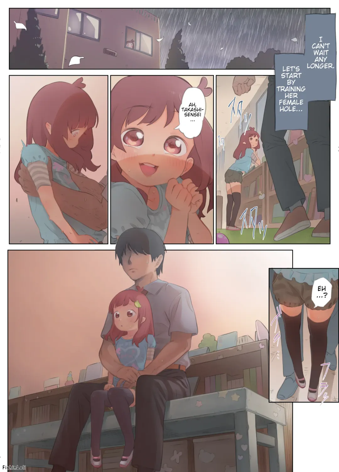 [Fishinloli] Gekimoe ~Junjou Yua-chan ga Do-S Sensei to Kindan no Koi! Akai ○○ de Musubare Kyousei Mesuana Kaihatsu. Muriyari Naisho Nakadashi Kimerarechatta Hanashi~ | Innocent Girl Yua-chan - forbidden love affair with sadistic teacher.... Fhentai - Page 15