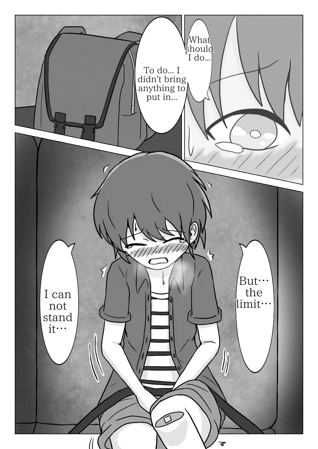 [Naganine] Shuugakuryokou no Bus no Naka de -Suitou to Bansoukou- | In the school trip bus -Water bottle and band-aid- Fhentai - Page 37