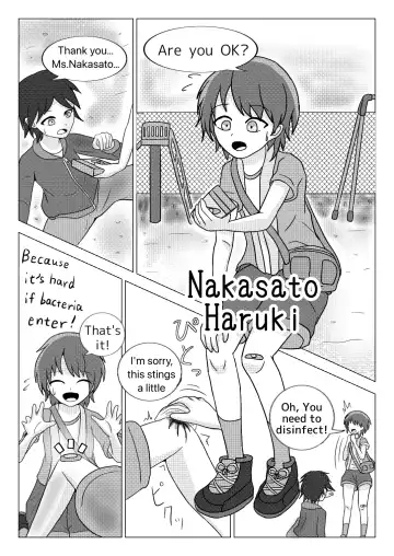[Naganine] Shuugakuryokou no Bus no Naka de -Suitou to Bansoukou- | In the school trip bus -Water bottle and band-aid- Fhentai - Page 28