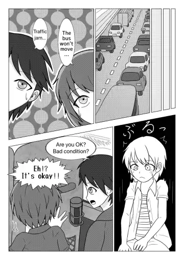 [Naganine] Shuugakuryokou no Bus no Naka de -Suitou to Bansoukou- | In the school trip bus -Water bottle and band-aid- Fhentai - Page 32