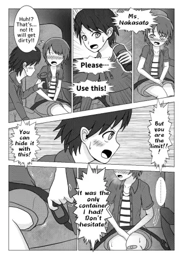 [Naganine] Shuugakuryokou no Bus no Naka de -Suitou to Bansoukou- | In the school trip bus -Water bottle and band-aid- Fhentai - Page 39