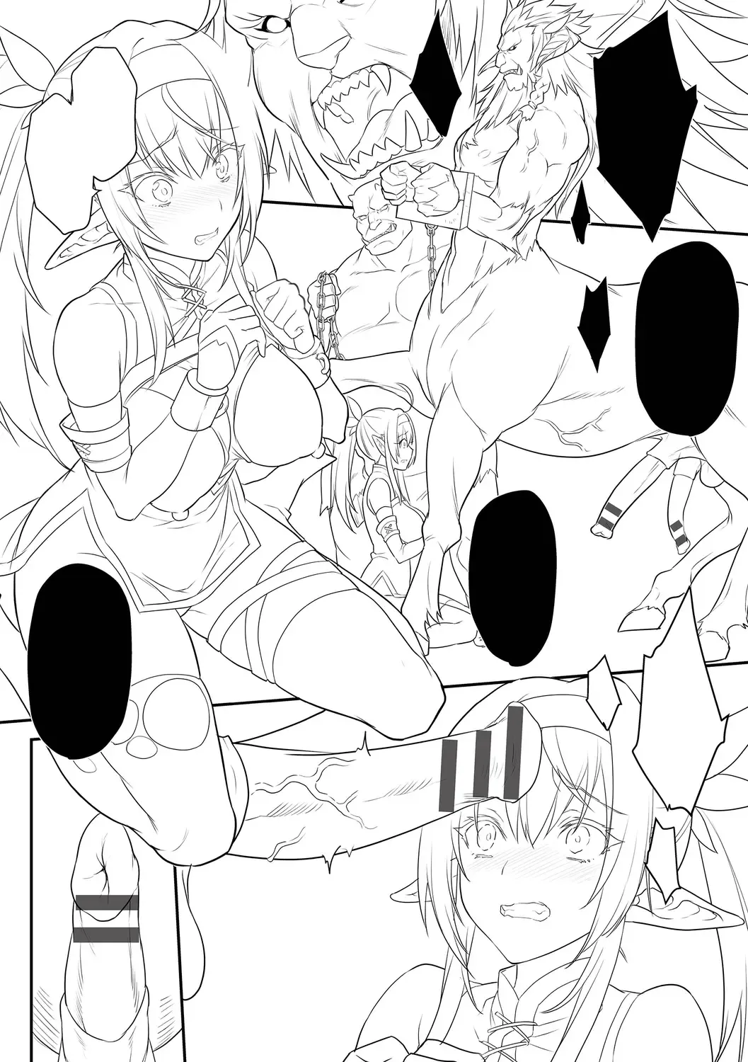 [Morikoke] Haiboku Elf ~Orc no Kyousei Acme Choukyou~ Fhentai - Page 117