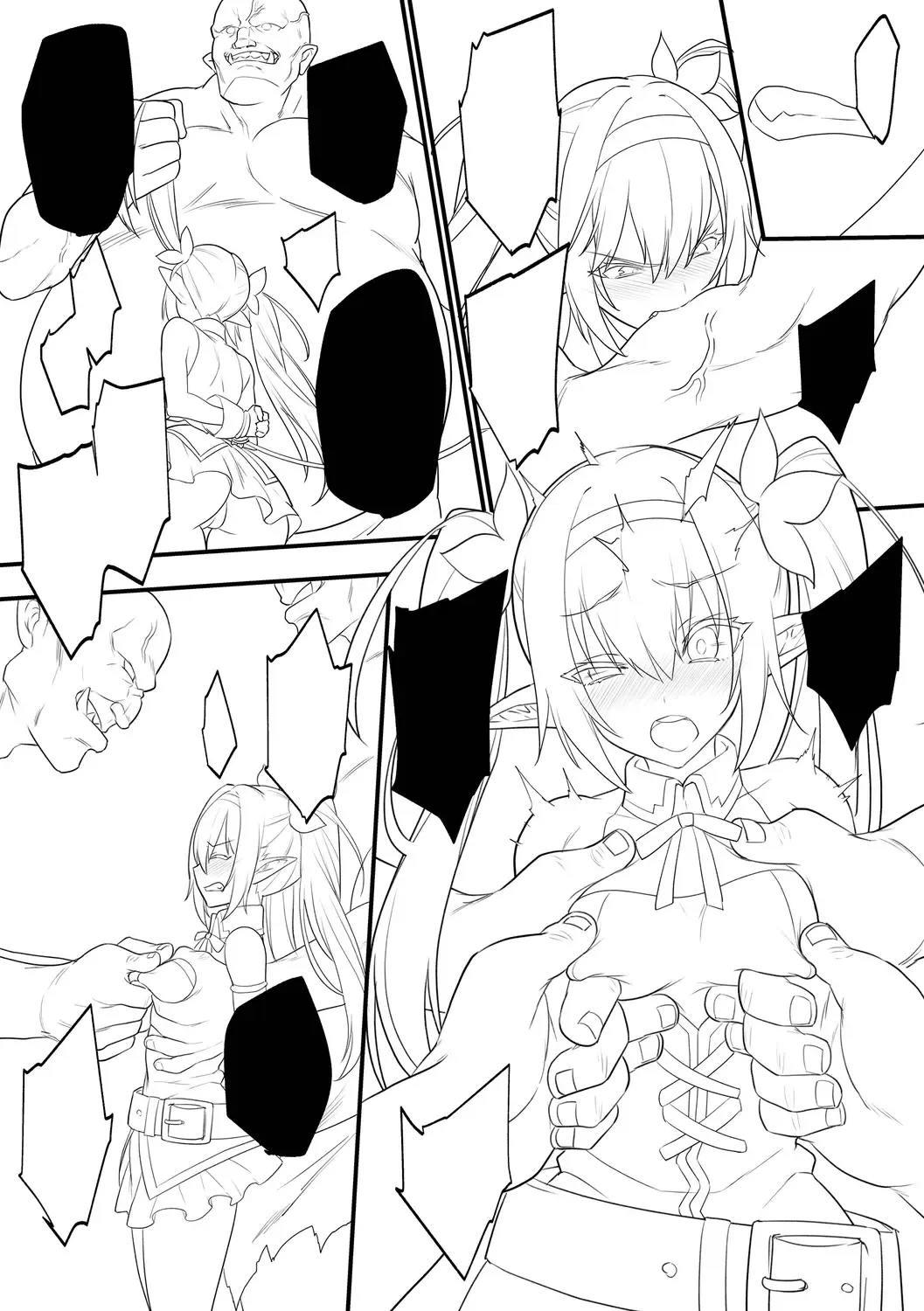 [Morikoke] Haiboku Elf ~Orc no Kyousei Acme Choukyou~ Fhentai - Page 125